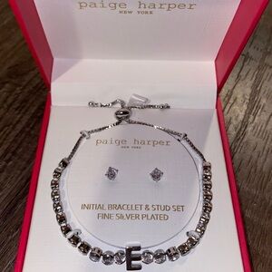Paige Harper Initial "E” Charm Bracelet